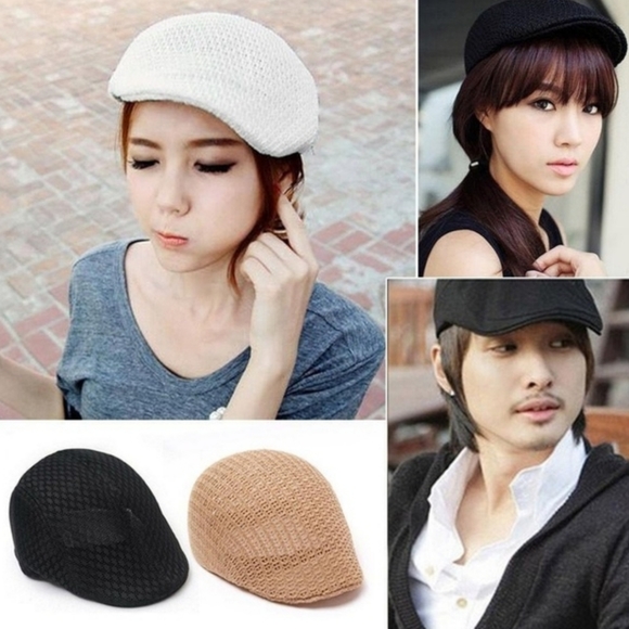 fashion Other - UNISEX flat mesh beret CAP golf cabbie HAT newsboy